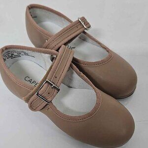Capezio toddler size tap shoes sz 8.5 med new dance shoes girls nude Mary Jane t